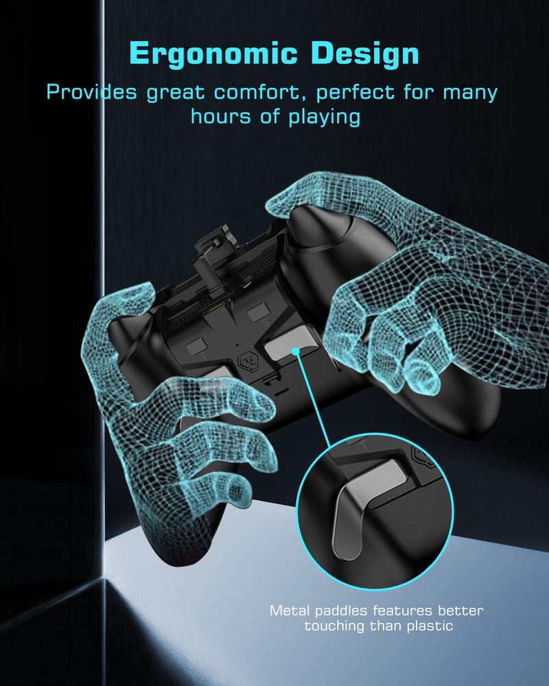 AOLION Controller Paddles for Xbox Series S / X Controller, Xbox Paddles with Memory Function / 2 Programming Metal Back Buttons / 3.5mm Audio Jack, Xbox Series S accessories with a 3m Type-C Cable (Not for Xbox One Controller) - Image 5